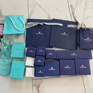 tiffany Swarovski Pandora empty boxes